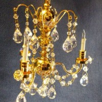 Gold 3 Light Chandelier