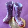 Wellingtons Purple Design