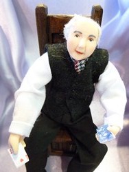 Card Player in Black Waistcoat