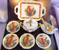Cockerel Pattern Plate Set 